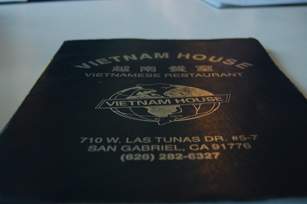 Vietnam house menu
