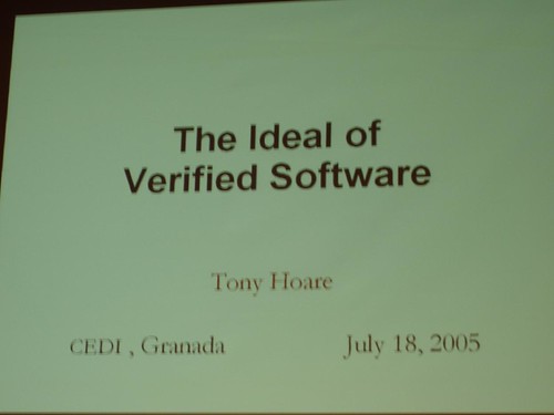 CEDI. The ideal of Verified Software. 