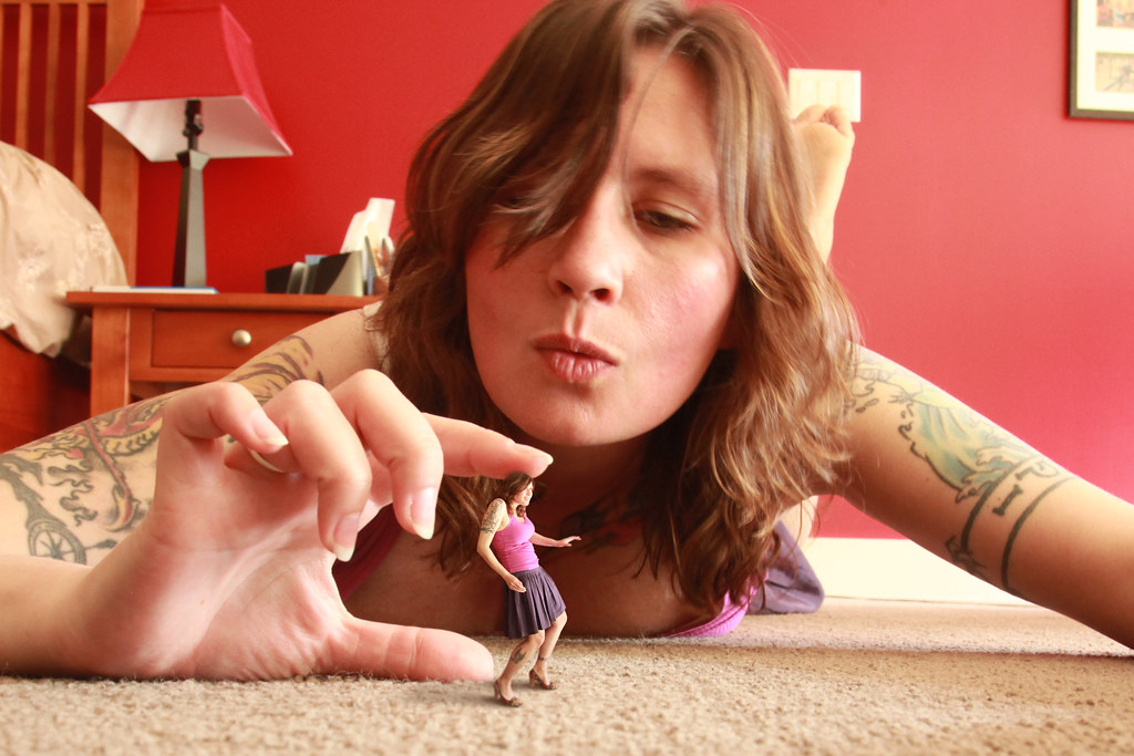 Unaware giantess teases licks squishes free porn pic