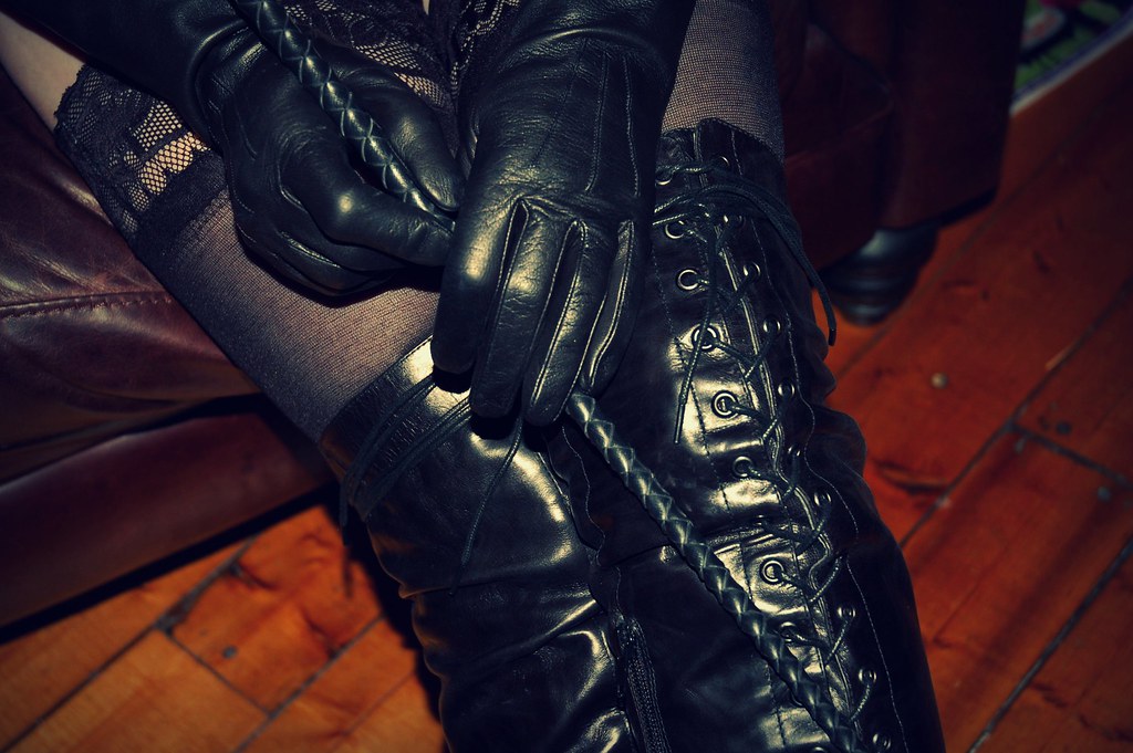 Leather glove play
