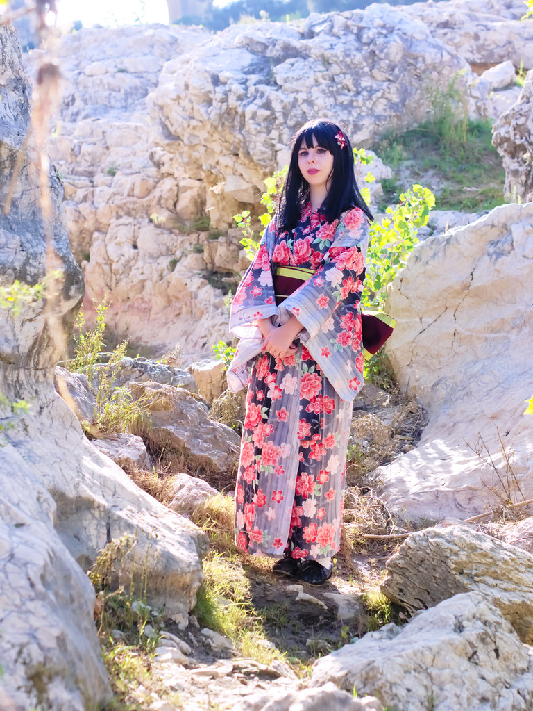 Shooting Kimono - Leia-Chan - Pont du Gard -2014-09-28- P1940480
