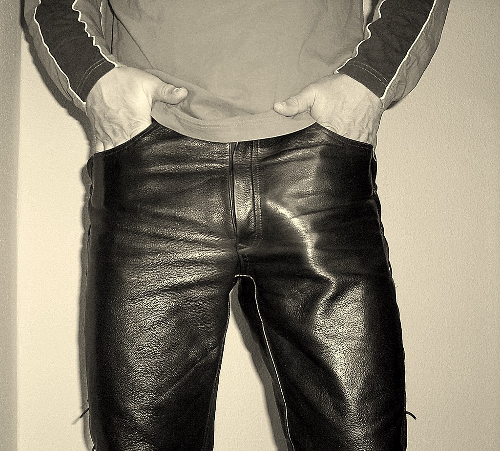 Massive cumshot freddy leather pants