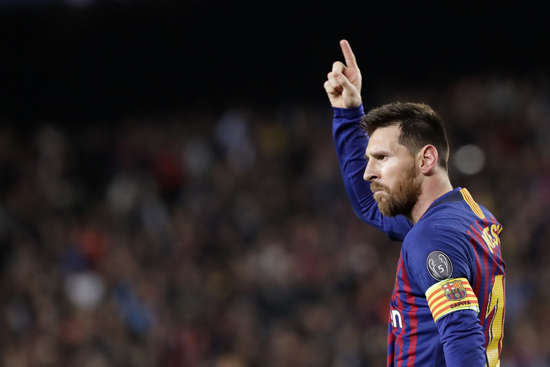 ,Lionel Messi以世界波自由球達成職業球會600球里程碑。（達志影像）