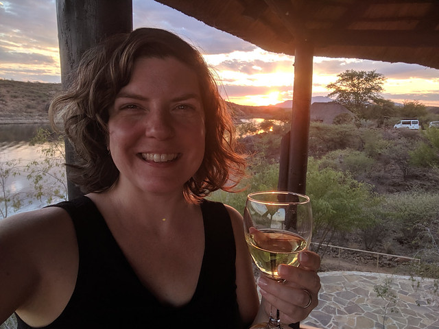 South African wine @ sunset