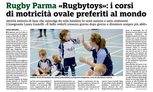 Gazzetta di Parma 11.09.19 - Rugbytots x sito