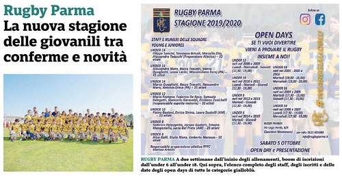 Gazzetta di Parma 18.09.19 - Nuova stagione x sito