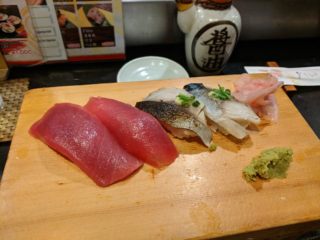 last sushi of the trip! @ Kaminari Sushi