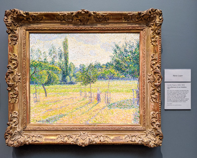 'Late afternoon in our meadow' - Pissaro, National Gallery, London