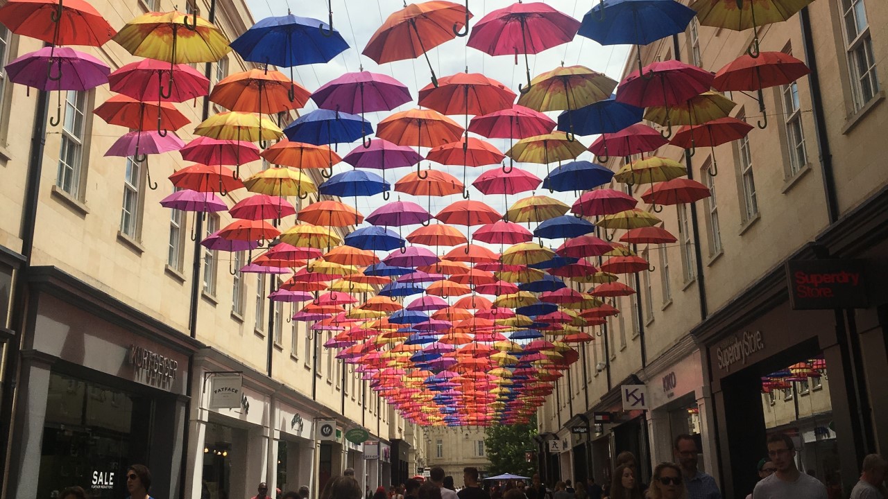 圣劳伦斯大街上的雨伞
