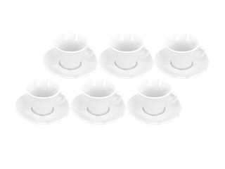Set 6 tazze cappuccino Trieste porcellana 150ml macchine caffè