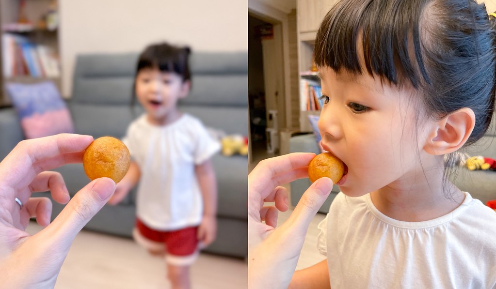 孩子愛吃地瓜球