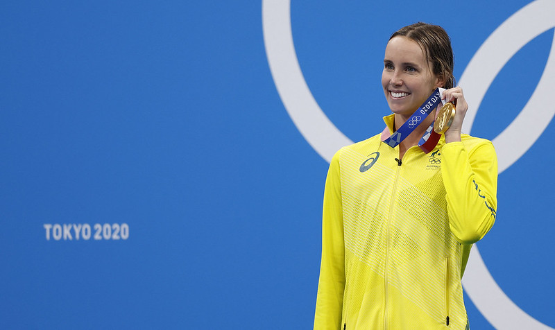 Emma McKeon奪下女子50公尺自由式金牌。【AFP授權】
