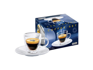 Set 2 tazzine espresso vetro macchine caffè Caffitaly AC0100200