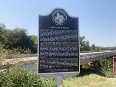 Elm Fork Bridge Sign 
	