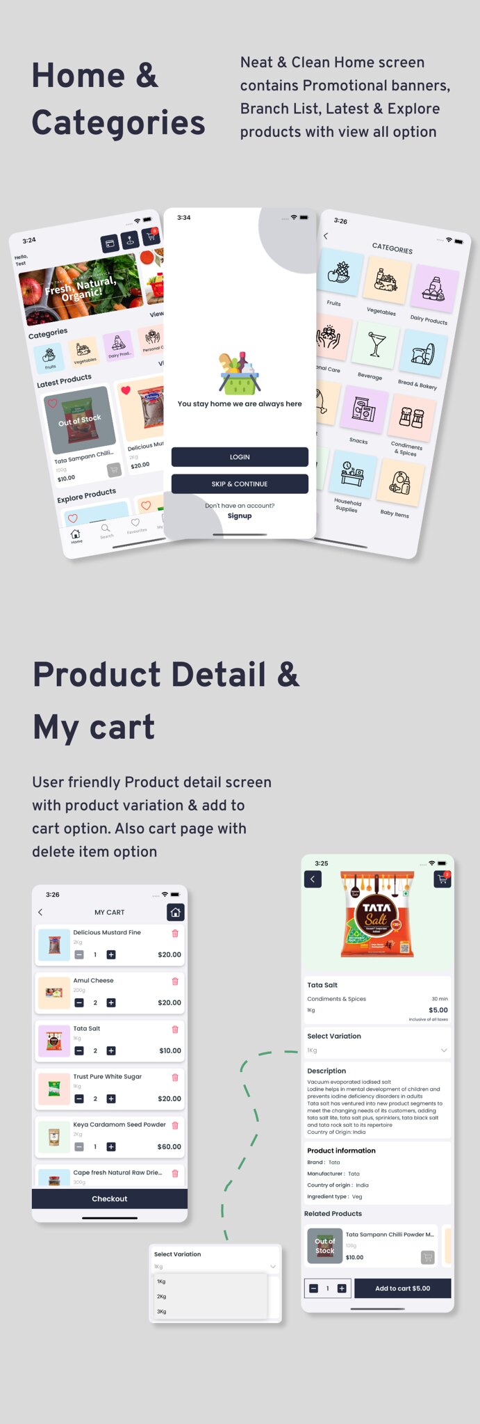 Single Grocery, Food, Pharmacy Store iOS User & Delivery Boy Apps With Backend Admin Panel - 7