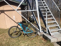 Bike at the Grassy Mountain Fire Tower 
	