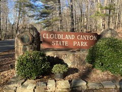Cloudland Canyon State Park Sign 