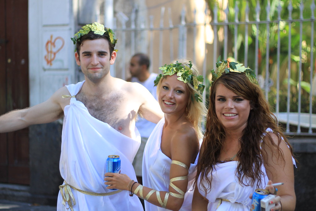 Couples Greek Roman Costumes