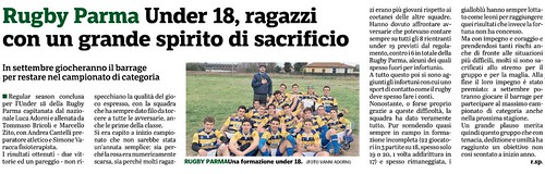 Gazzetta di Parma 3 - 03.04.19 - Speciale n. 3 pag 47 - UNDER 18