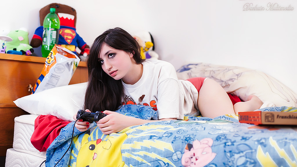 Creampied gamer girl step sister while compilation