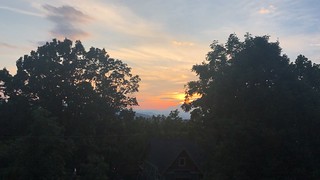 Time lapse sunset in Asheville
