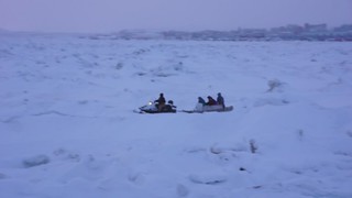 Family of Inuit off to Frobisher Bay