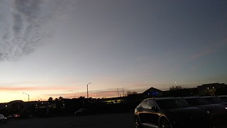 Sunset in the Hyundai parking lot