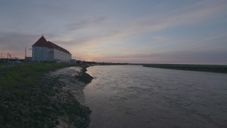 River sunrise time lapse