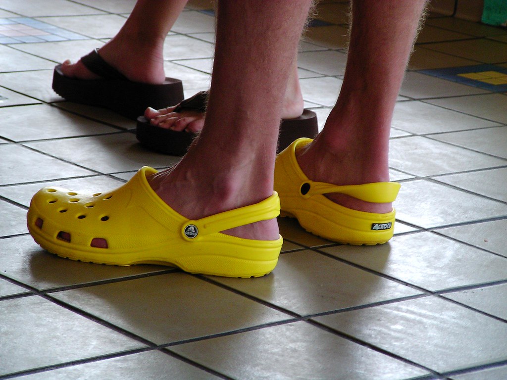 Yellow Beach Clogs