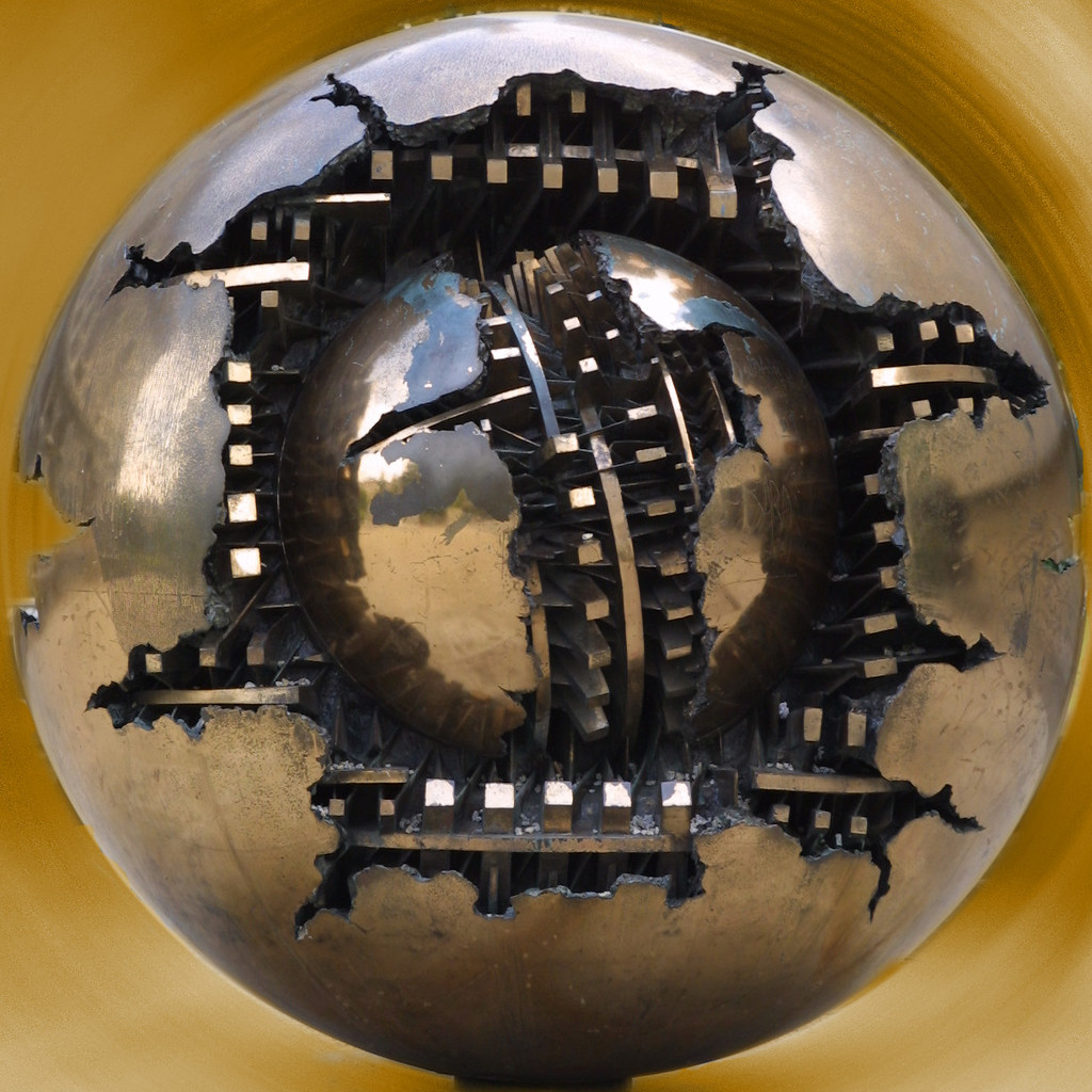 Sphere Within Sphere within Sphere | Sculpture seen at Trinity College, Du… | webmink ...