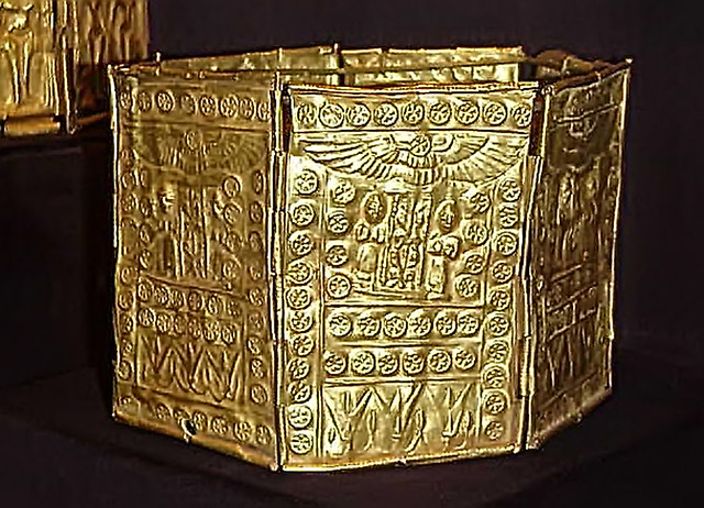 Gold Crown with Goddesses and Floral Elements Phoenician 10th - 9th century BCE