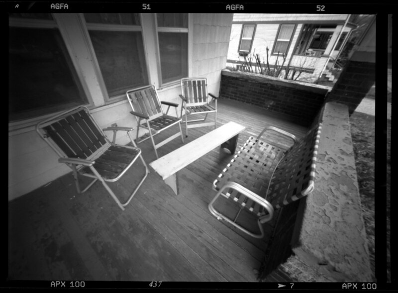 Pinhole Porch Chairs | This pinhole camera uses the removabl… | Flickr
