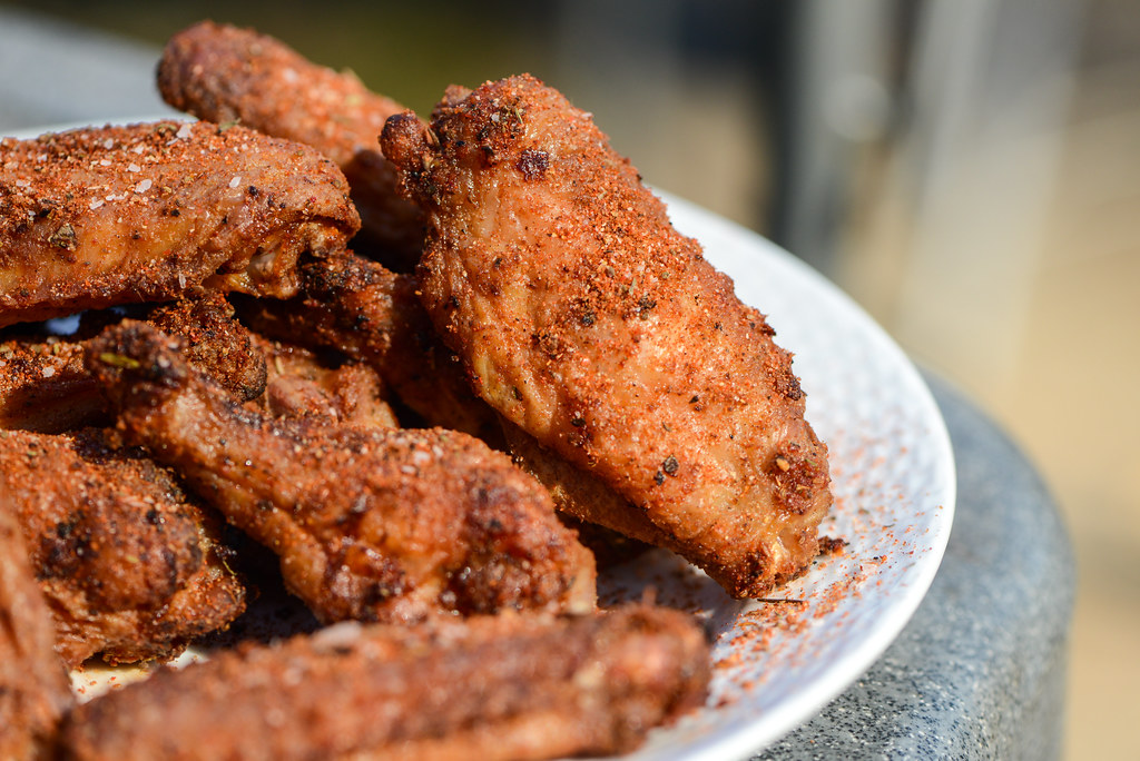 Grilled Crispy Memphis Dry Rub Chicken Wings Recipe The
