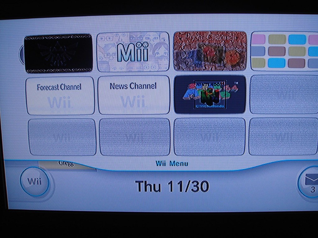 Hervat Groot Koloniaal Wii Menu in 480P | This is the Wii menu on an HDTV LCD TV us… | Flickr