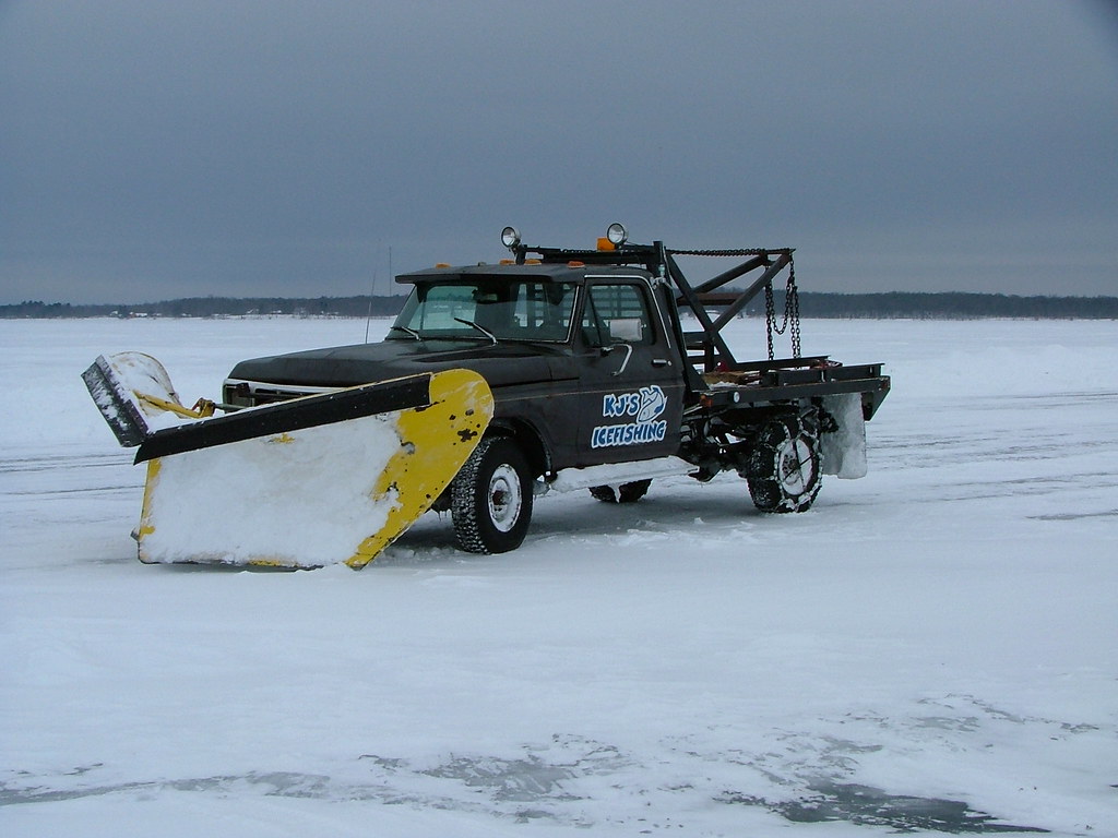 Ice fishing on Mille Lacs