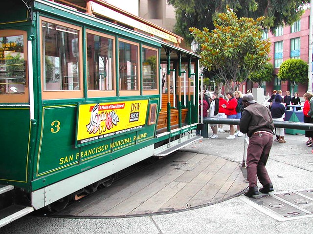 san francisco cable car turntable