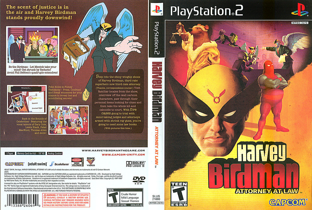"Harvey Birdman: Attorney at Law" : THE GAME // PS2 cover … | Flickr