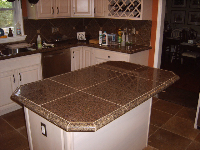 Kitchen Remodel With Granite Tile Countertops And Traverti Flickr