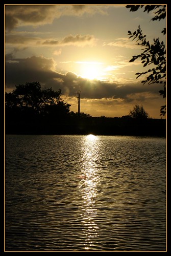 Golden sun by Charlie Beldon, sunset france canon 300d stcyrdesgats
