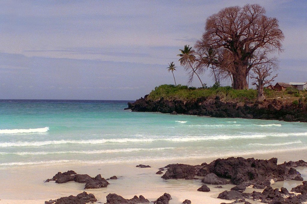 Comoros Beach: dream with baobab 48.471.07 by Juergen Kurlvink