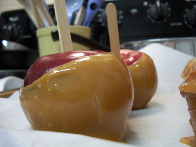 Caramel apples for Halloween II