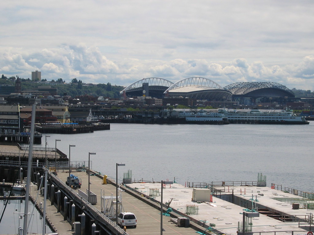 The docks and the stadiums