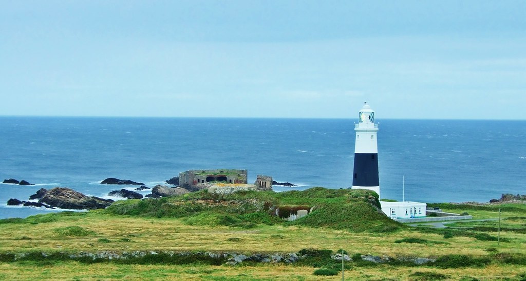 Lighthouse from the Odeon - Alderney by neilalderney123