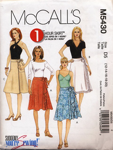 mccall wrap skirt 5430 | So this skirt might take you an hou… | Flickr