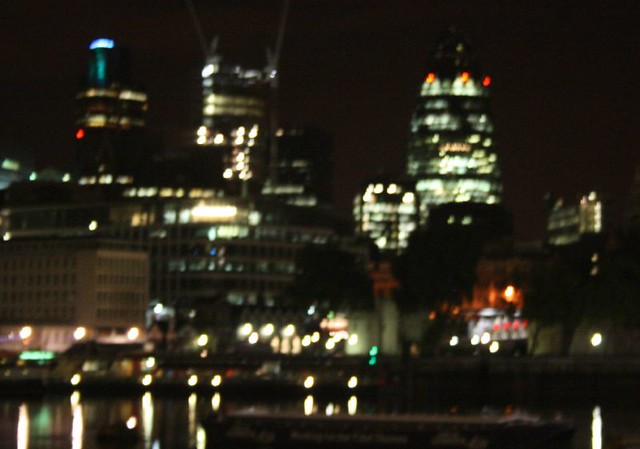 The City of London at night