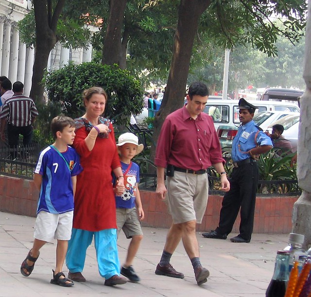 Tourist Family, Connaught Place, Delhi