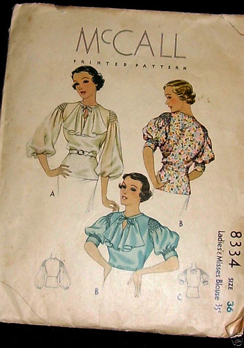 mccall blouse 8334, 1935 | Allison Marchant | Flickr