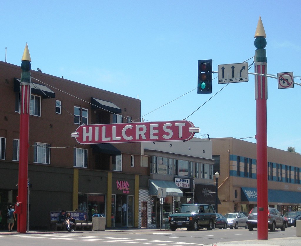 San Diego Hillcrest Neighborhood Entrance Arch One of