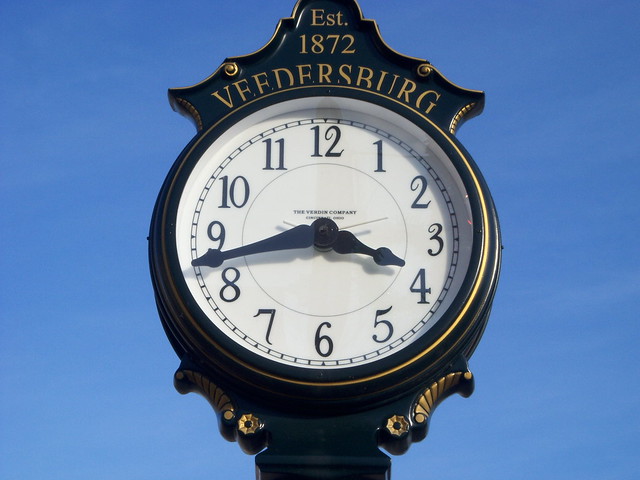 Veedersburg, Indiana Town Clock