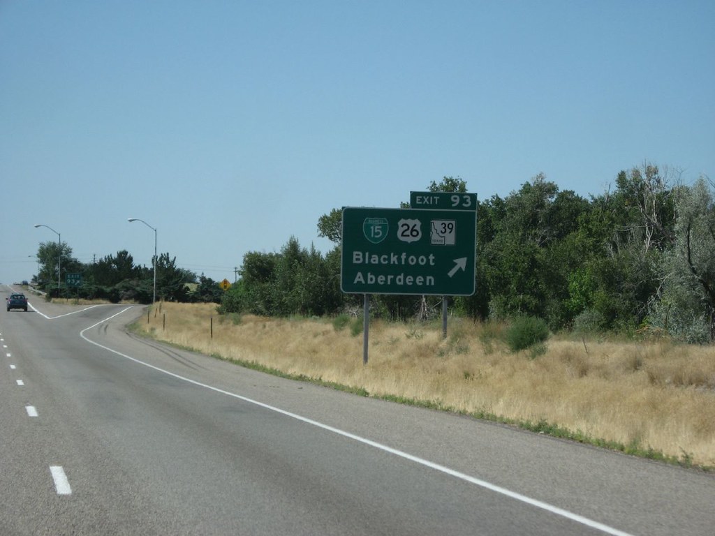 Interstate 15 Near Blackfoot, Idaho